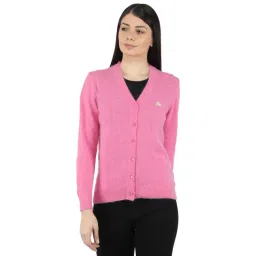 Monte Carlo Pink Wool Open Front Cardigan-picture-35