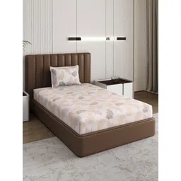 Monte Carlo Pixel Peach-Coloured Printed 120 TC Single Bedsheet Set 1.52 m x 2.30 m-picture-25