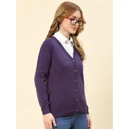 Monte Carlo Purple Wool Cardigan image 4