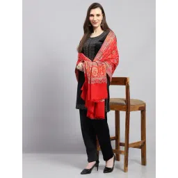 Monte Carlo Red Floral Print Shawl-picture-27