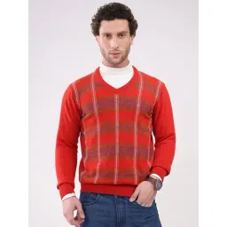 Monte Carlo Red Regular Fit Printed Pullover-picture-37