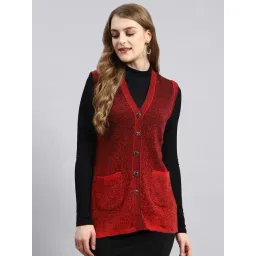 Monte Carlo Red Textured Cardigan-picture-44