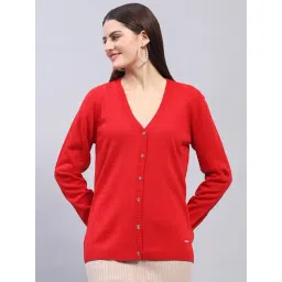 Monte Carlo Red Wool Regular Fit Cardigan-picture-27