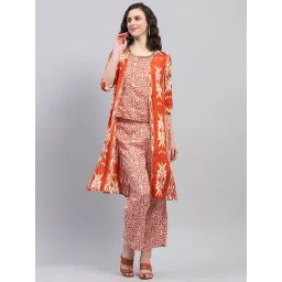 Monte Carlo Rust & White Printed Co-Ord Set-picture-21