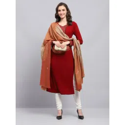 Monte Carlo Rust Floral Print Shawl-picture-33