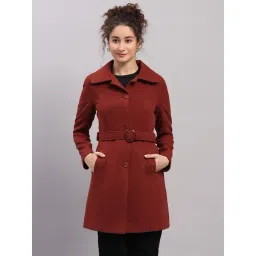 Monte Carlo Rust Regular Fit Coat-picture-31