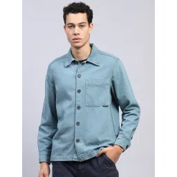 Monte Carlo Teal Blue Regular Shirt-picture-32