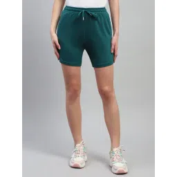 Monte Carlo Teal Cotton Regular Fit Shorts-picture-22