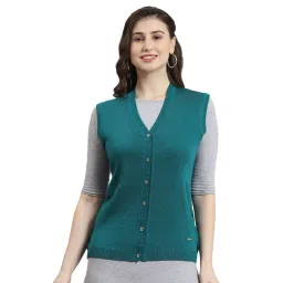 Monte Carlo Teal Regular Fit Cardigan-picture-29