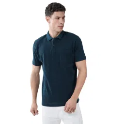 Monte Carlo Teal Striped Regular Fit T-Shirt-picture-34