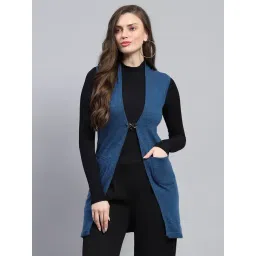 Monte Carlo Teal Wool Regular Fit Cardigan-picture-42