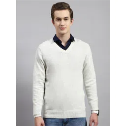 Monte Carlo V-Neck Woollen Pullover-image-26