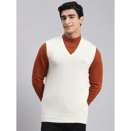 Monte Carlo V-Neck Woollen Sweater Vest-picture-19