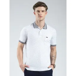 Monte Carlo White Cotton Blend Regular Fit Solid T-Shirt-picture-13