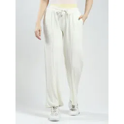 Monte Carlo White Cotton Self Design Trackpants-picture-48