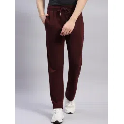 Monte Carlo Wine Cotton Regular Fit Trackpants-image-41