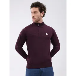 Monte Carlo Wine Solid Regular Fit Pullover-picture-18