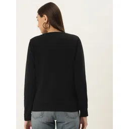 Monte Carlo Women Black & Grey Printed Sweatshirt image 3