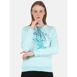 Monte Carlo Women Blue Printed Sweatshirt-picture-11