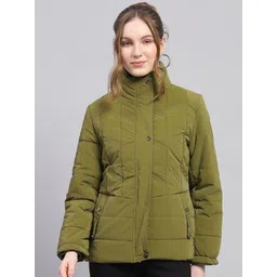 Monte Carlo Women Mock Collar Solid Casual Padded Jacket-picture-18