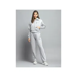 Monte Carlo Women Printed Grey Collar Neck Full Sleeve Jacket With Track Pant-picture-16