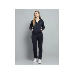 Monte Carlo Women Printed Navy Blue Hooded Neck Full Sleeve Hoodie With Track Pant-picture-13