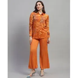monte carlo Women Printed Shirt & Palazzos Co-Ord Set-picture-17