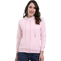 monte carlo Women Regular Fit Printed Hooded Neck Zipper Closure Full Sleeve Winter Sweatshirt| Warm Pullover for Ladies | Soft Comfortable Casual Winter Wear for Women's (Pack of 1)-picture-21