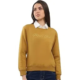 monte carlo Women Regular Fit Printed Round Neck Pull On Full Sleeve Winter Sweatshirt|Warm and Comfortable Sweatshirt | Winter wear Sweatshirt for Women's (Pack of 1)-picture-20