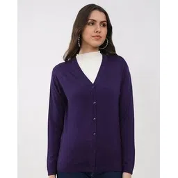 monte carlo Women Regular Fit V-Neck Cardigan-picture-18