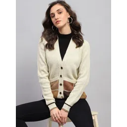 Monte Carlo Women Ribbed Woollen Cardigan-picture-15
