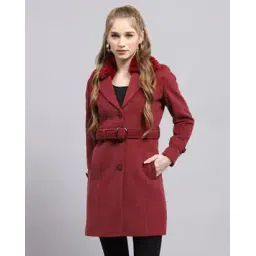 monte carlo Women Self-design Coat-picture-23