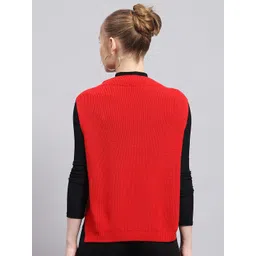 Monte Carlo Women Sleeveless Round Neck Woollen Sweaters image 2
