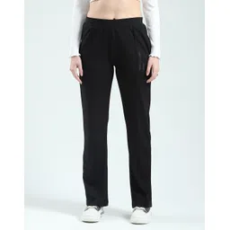 monte carlo Women Solid Black Track Pants-picture-15