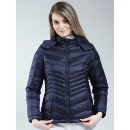 Monte Carlo Women Solid Hooded Puffer Jacket-picture-10
