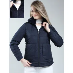 Monte Carlo Women Solid Reversible Padded Jacket-picture-36