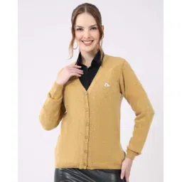 monte carlo Women V-Neck Cardigan with Full Sleeves-picture-12