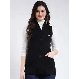 Monte Carlo Women V Neck Sleeveless Button Closure Cardigan-picture-10
