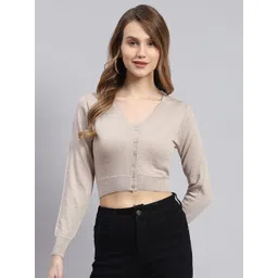 Monte Carlo Women Woollen Crop Pullover-picture-13