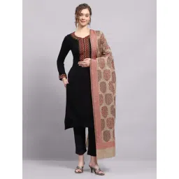 Monte Carlo Women's Beige Self design Shawl-picture-21