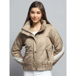 Monte Carlo Women's Beige Solid Collar Neck Full Sleeve Jacket-picture-33