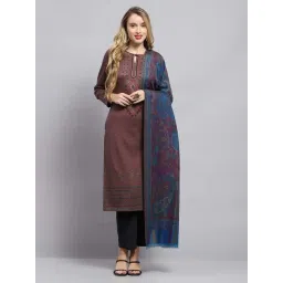 Monte Carlo Women's Blue Self Design Shawl-picture-39