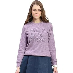 Monte Carlo Womens Embroidered Round Neck Full Sleeve Casual Sweatshirt (223062634)-picture-31
