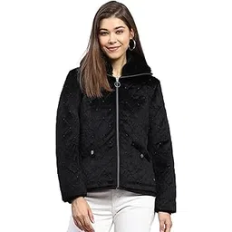 monte carlo Womens Embroidered White Collar Full Sleeve Jacket-picture-34