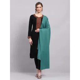 Monte Carlo Women's Green Solid Shawl-picture-39