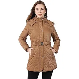 monte carlo Women’s Regular Fit Jacket | Solid Design | Hooded Neck | Full Sleeves | Zip Closure | Fashionable Warm Casual Winter Wear Jacket For Women (Pack Of 1)-picture-27
