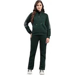 monte carlo Womens Regular Fit Printed Hooded Full Sleeve Winter Tracksuit Sportswear Set with Jacket and Lower | Comfortable Activewear for Gym Running & Training (Pack Of 1)-picture-20