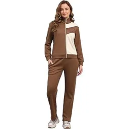 monte carlo Womens Regular Fit Printed Mock Collar Full Sleeve Winter Tracksuit Sportswear Set with Jacket and Lower | Comfortable Activewear for Gym Running & Training (Pack Of 1)-picture-25
