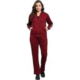 monte carlo Womens Regular Fit Printed Mock Collar Full Sleeve Winter Tracksuit Sportswear Set with Jacket and Lower | Comfortable Activewear for Gym Running & Training (Pack Of 1)-picture-26