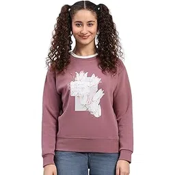 monte carlo Womens Regular Fit Printed Pull On Full Sleeve Winter Sweatshirt | Warm Pullover for Ladies | Soft Comfortable Casual Winter Wear for Women's (Pack of 1)-picture-30